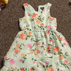 Lilt Floral Kids Dress in Mint and Coral. Brand new, no tags